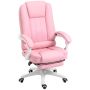 Office chair 65x68x116cm., pink/white
