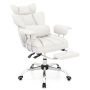 Office chair, High backrest, extendable footrest, 74 × 70–138 × 106–125 cm