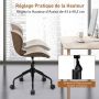 Office chair, Armless, 61 × 61 × 72–79 cm