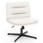 Office chair, without armrests, White, 72 × 78–88 × 72 cm