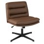 Office chair, without armrests, Brown, 72 × 78–88 × 72 cm