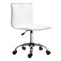 Office chair Homcom 48x52x90m., white/silver color