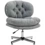 Office chair Homcom 65x65x94cm., gray/silver color