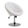 Office chair Homcom 71x59x90cm., white/silver color