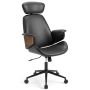Office chair, with headrest, 69.85 × 66.04 × 114.3–124.46 cm