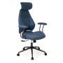 Office chair, with adjustable 2D headrest, 69.85 × 116.84–124.46 × 63.5 cm