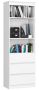 Kontoririiul CLP R60, 3 sahtlit, Valge, 60 × 180 × 35 cm