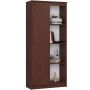 Kontoririiul CLP R80 1D 4P, 1 uks, 8 riiulit, pruun, 80 × 180 × 35 cm