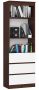 Kontoririiul R60 CLP, 3 sahtlit, 3 riiulit, pruuni-valge, 60 × 180 × 35 cm