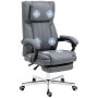 Office massage chair 65x61x113cm., gray/silver color