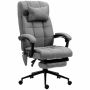 Office massage chair 66x76x120cm., dark gray/black