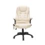 Office massage chair Homcom 62x68x121cm., cream/black