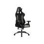 Gaming chair with reclining backrest, black/gray