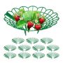 Maasikataimede tugede komplekt Relaxdays, 12 tk, Roheline, 10 × 30 × 30 cm