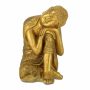 Aia Buddha kuju Relaxdays 10035611.0, Kuldne, 40 × 61 × 37 cm