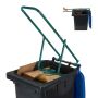 Olmejäätmete press Relaxdays 10031396.0, 95 × 40,5 × 35 cm