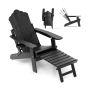 Folding garden chair 92x78x87cm., black