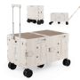 Shopping trolley 85x50x102cm., white/black