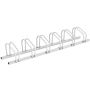 Bicycle rack 180x32.5x26cm., silver color