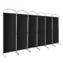 Screen 331x51x188cm., black