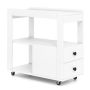 Side table 65x30x62cm., white