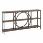 Console 180x30x90cm., brown/black