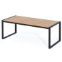 Outdoor table 200x90x75cm., light brown/black