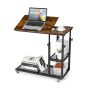 Laptop desk 80x40x95cm., brown/black