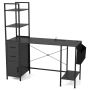 Desk 145x50x147.5cm., black