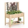 Raised bed 116x59x150cm., light brown