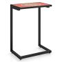 C-shaped outdoor side table, Multicolor, 47 × 66 × 31.8 cm
