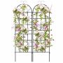 Galvanized Steel Trellis Set, 2 or 4 Pieces, 71 × 20 Inches