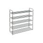 Shoe rack with 5 levels made of metal 92 x 30 x 93 cm