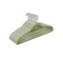 Clothes hanger set 20 pcs, light green