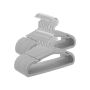 Clothes hangers 50pcs, gray/silver color