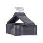 Clothes hangers 20pcs, dark gray/silver color
