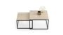 Coffee table Twin 70x70x42cm / 60x60x36 cm, beige