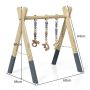 Children's arch with toys 62x45x60cm., light brown/gray color