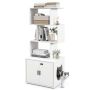 Cat litter box 60x45.5x142cm, white