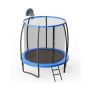 Trampoline 244x244x245cm., black/blue