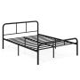 Double bed frame 198x145x81cm, black