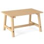 Outdoor table 90x55x50cm., light brown