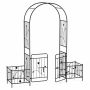 Flower arch 202x50x220cm., black color