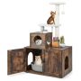 Cat litter box 77.5x49x132cm., brown