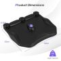Foot massage mat 59.5x52.5x6.5cm., black