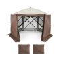 Gazebo 350x350x236cm., brown