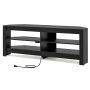 TV table 140x37x49.5cm., black