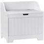 Kaanega hoiukast, 61 l, Valge, 56,5 × 56 × 38 cm
