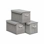 Hoiukastid SONGMICS, 3 tk, Hallid, 50 × 30 × 30 cm