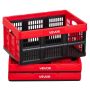 Hoiukastid VEVOR ZJKS493624W, 3 tk, 32 l, Punane/must, 48,3 × 35,3 × 23,8 cm